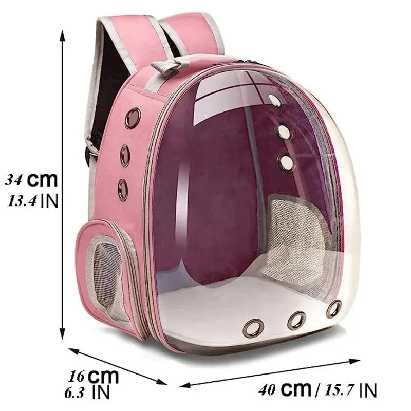Pet Carrier Backpack Transparent