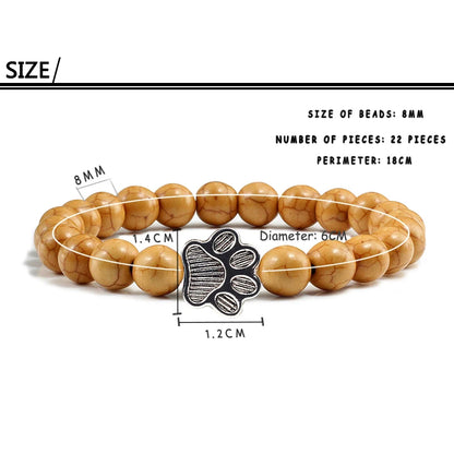 Furry Friends Advocate Bracelet (Unisex) Natural Stone