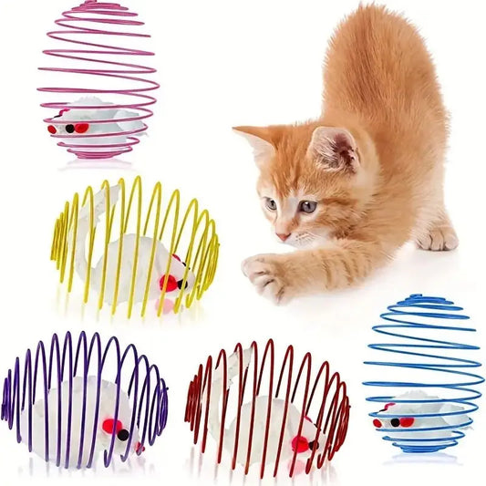 Balls Funny Stretchable Kitten Springs Toys