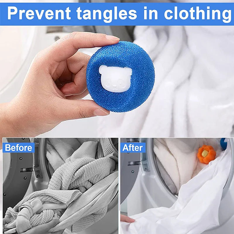 1-5pcs Pet Hair Remover Reusable Ball for Laundry